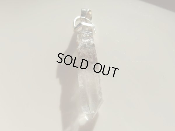 画像9: あ〜美しき神秘のプラチナルチル入り天然両剣水晶　オリジナルペンダントトップ