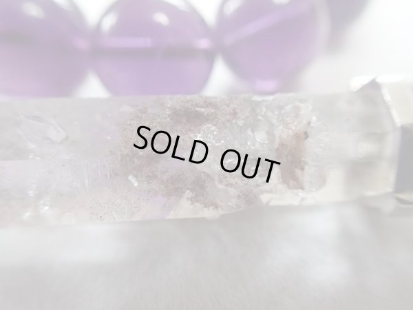 画像15: あ〜美しき神秘のプラチナルチル入り天然両剣水晶　オリジナルペンダントトップ