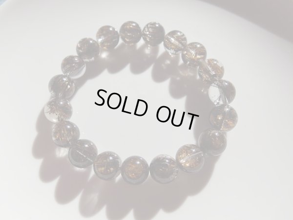 画像5: Premium of Premium  絶品透明　極太ブロンズルチルクォーツ１０ミリ強　雲母入り　特価