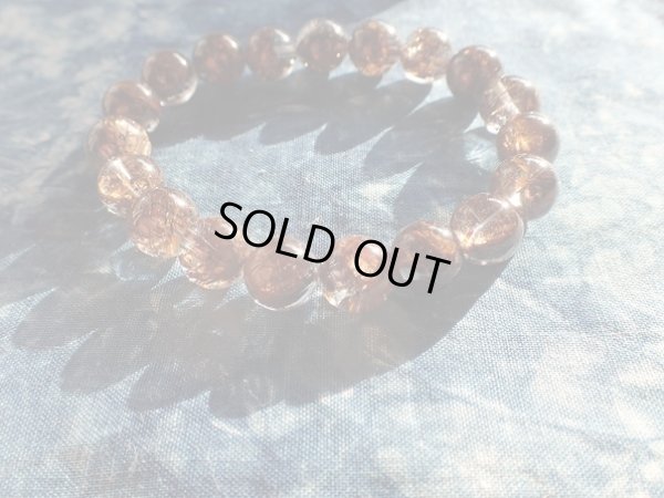 画像8: Premium of Premium  絶品透明　極太ブロンズルチルクォーツ１０ミリ強　雲母入り　特価