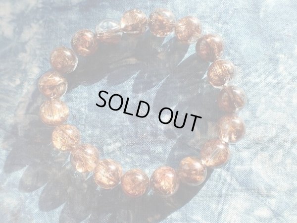 画像10: Premium of Premium  絶品透明　極太ブロンズルチルクォーツ１０ミリ強　雲母入り　特価