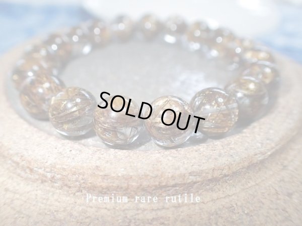 画像3: Premium of Premium  絶品透明　極太ブロンズルチルクォーツ１０ミリ強　雲母入り　特価