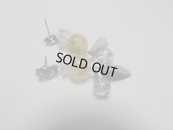 画像13: ダブル両剣水晶とデンドライトインクォーツとスティブナイトインクォーツのチタン製　プレミアムピアス