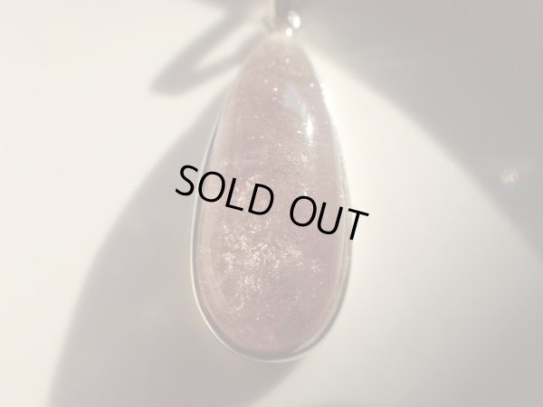 画像6: 　red goethite in quartz sv pendant　銀製スライド式　チェーン付