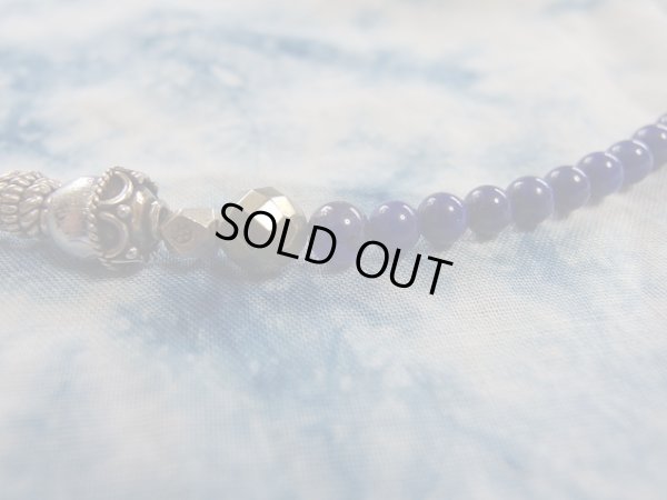 画像8: Premium ラピスラズリオリジナルネックレス　ＵＮＩＶＥＲＳＥ　ギベオン　サファイヤ搭載型　銀製