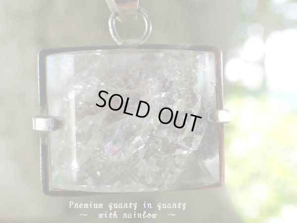 画像4: Premium　 quartz and garden in quartz  with rainbow　〜 original pendant  特価