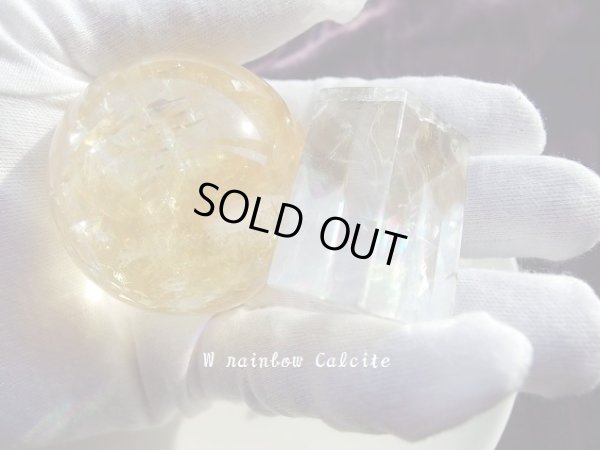 画像2: Premium rainbow and rainbow　2つのカルサイト　　特価