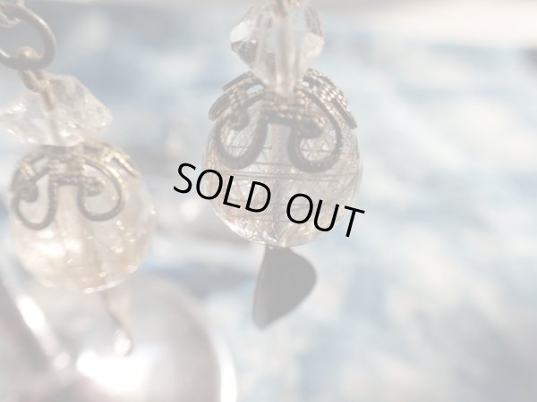 画像5: シャンパンゴールドカラールチルと両剣水晶の特製ピアス　