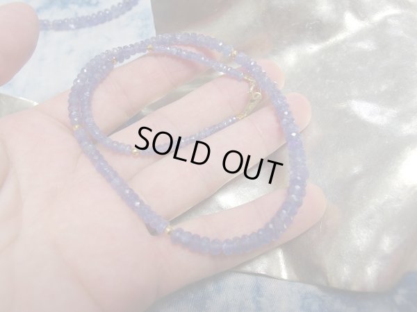 画像5: タンザナイト　ボタンカット　１８金製ネックレス　特価