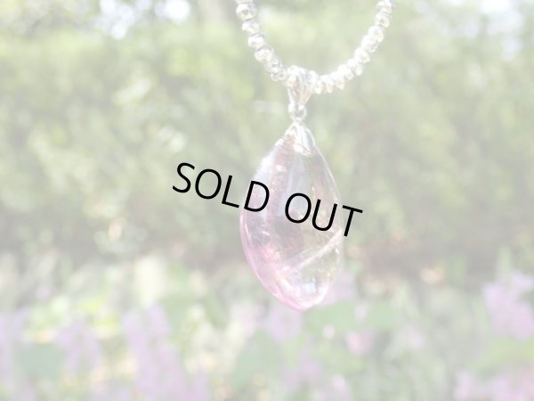 画像5: プルンとしたクリアパープルイエローと流星の様な微細クラックが美しいボリビア原産　天然アメトリンペンダントトップ