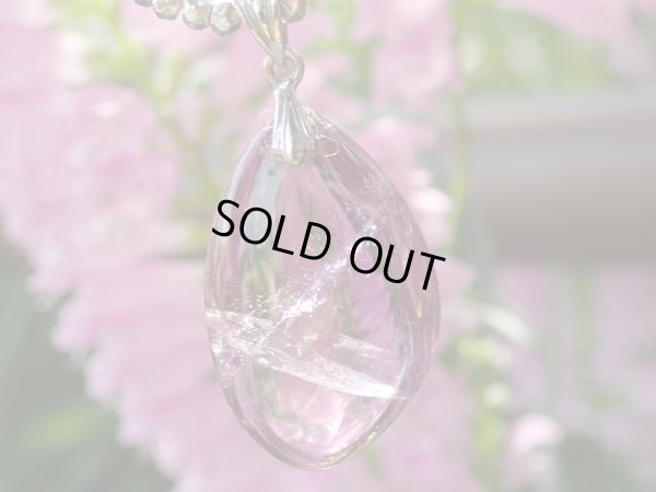 画像4: プルンとしたクリアパープルイエローと流星の様な微細クラックが美しいボリビア原産　天然アメトリンペンダントトップ