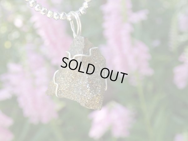 画像12: Chalcopyrite オリジナルワイヤペンダントトップ　「stardust」　II