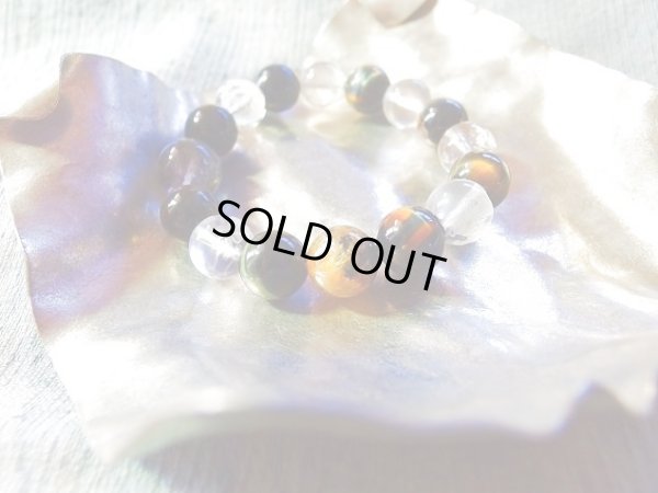 画像6: 極上虎眼と四神獣彫水晶と３種ルチル＆庭園水晶　　「虎砲」