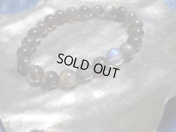 画像4: Ｐｒｅｍｉｕｍ　black grey moon stone with Labradorite 「ＭＩＤＮＩＧＨＴ　ＢＵＴＴＥＲＦＬＹ」