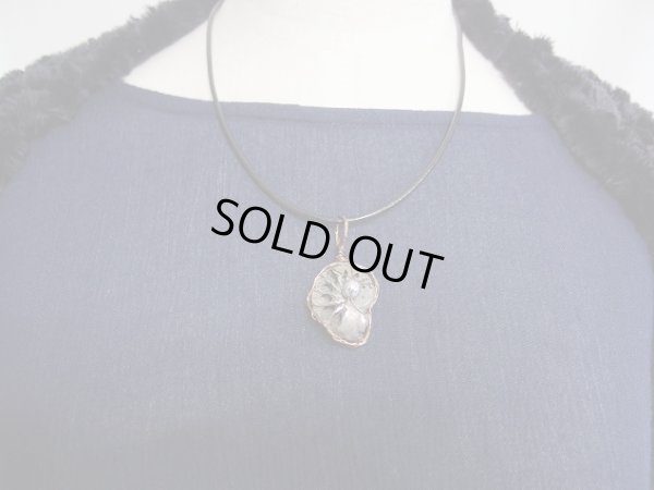 画像2: ギベオンとアンモナイトパイライト(ブラックルチル＆パイライト）　宇宙と海底　超守護金運特別ネックレス　特価