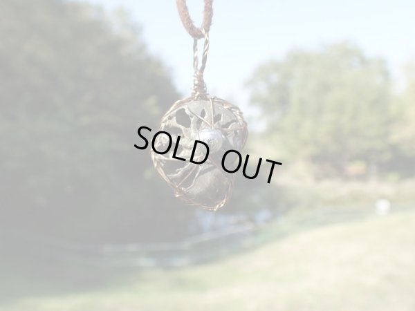 画像16: ギベオンとアンモナイトパイライト(ブラックルチル＆パイライト）　宇宙と海底　超守護金運特別ネックレス　特価