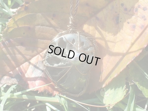 画像19: ギベオンとアンモナイトパイライト(ブラックルチル＆パイライト）　宇宙と海底　超守護金運特別ネックレス　特価