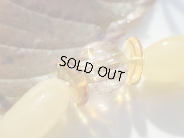 画像8: Premium　ゴールデンバターカラー　アンバー＆タイチンルチル　スペシャルブレスレット　特価