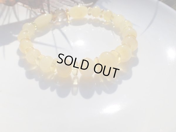 画像6: Premium　ゴールデンバターカラー　アンバー＆タイチンルチル　スペシャルブレスレット　特価