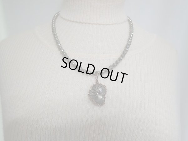 画像4: ギベオンとアンモナイトパイライト(ブラックルチル＆パイライト）　宇宙と海底　超守護金運特別ネックレス　特価