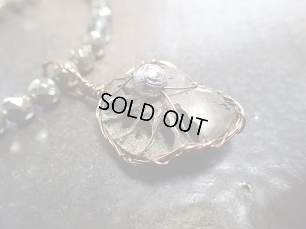 画像7: ギベオンとアンモナイトパイライト(ブラックルチル＆パイライト）　宇宙と海底　超守護金運特別ネックレス　特価