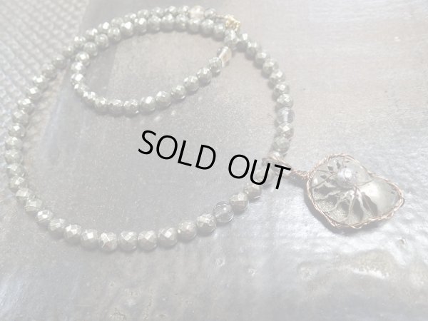 画像6: ギベオンとアンモナイトパイライト(ブラックルチル＆パイライト）　宇宙と海底　超守護金運特別ネックレス　特価