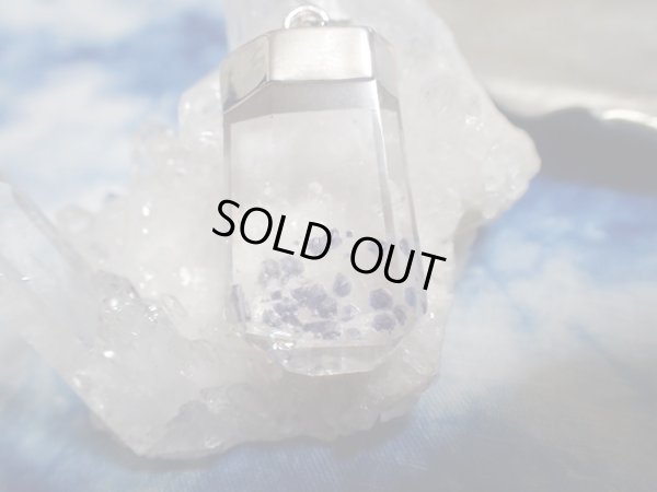 画像3: 高品質Premium　ブルーフローライトインクォーツ　オリジナルペンダントトップ