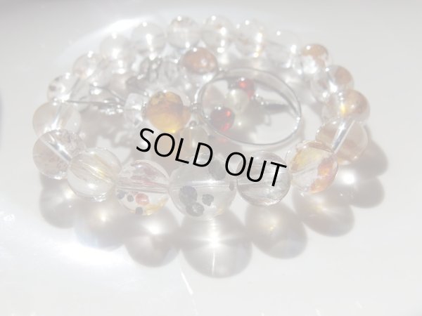 画像4: Premium　マーカサイト＆リモナイトインクォーツ　ブレス＆ピアススペシャルセット