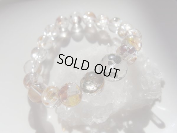 画像18: Premium　マーカサイト＆リモナイトインクォーツ　ブレス＆ピアススペシャルセット