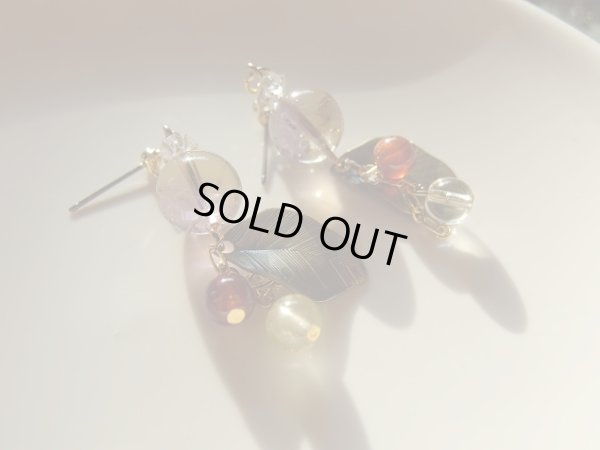 画像4: Peemium　アメトリン　オレンジガーネット　ヘリオドール　ゴールデンラブラドライトのスペシャルピアス　