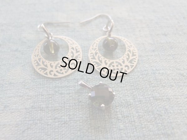 画像5: モルダバイトのペンダント＆ピアスのスペシャルセット　特価　