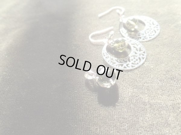 画像15: モルダバイトのペンダント＆ピアスのスペシャルセット　特価　