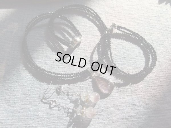 画像7: アメジストエレスチャル＆ブラックスピネル　３点セット　特別企画