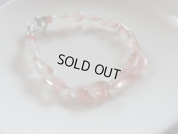 画像15: 希少　カザフスタン原産　ストロベリークォーツ連通し贅沢　ブレスレット　特価