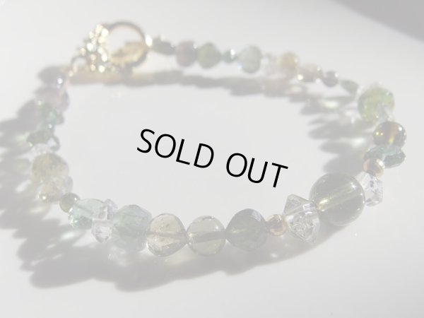 画像12: Premium トルマリン＆モルダバイト　ブレスレット　特価