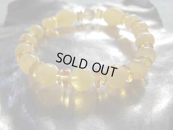 画像13: Premium　ゴールデンバターカラー　アンバー＆ルチルクォーツ　スペシャルブレスレット　特価