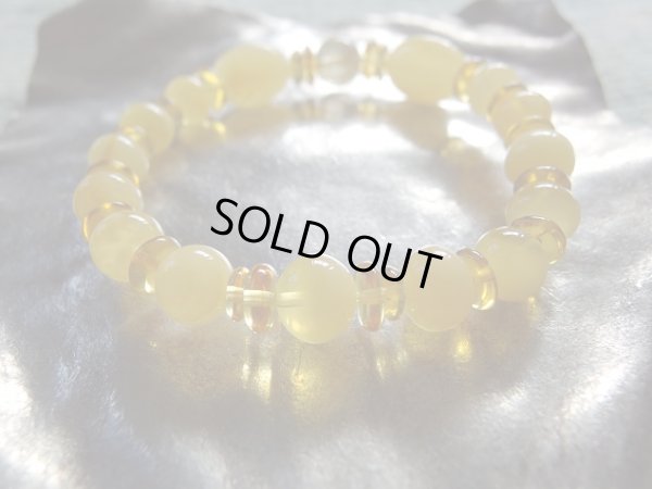 画像12: Premium　ゴールデンバターカラー　アンバー＆ルチルクォーツ　スペシャルブレスレット　特価