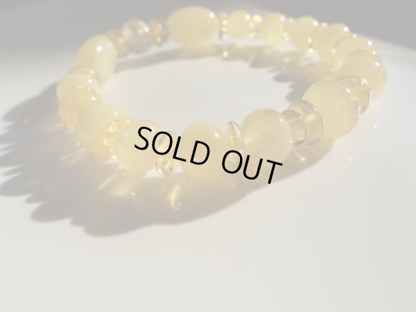 画像7: Premium　ゴールデンバターカラー　アンバー＆ルチルクォーツ　スペシャルブレスレット　特価