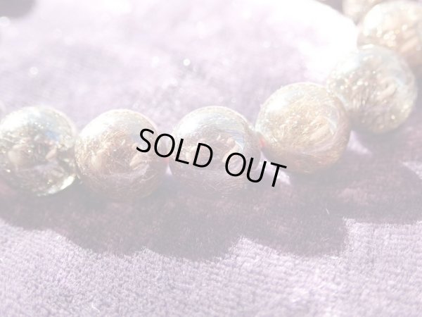 画像10: 美石礼賛　　ブラックブラウンルチルクォーツ　9.5〜9.8ミリ　特価