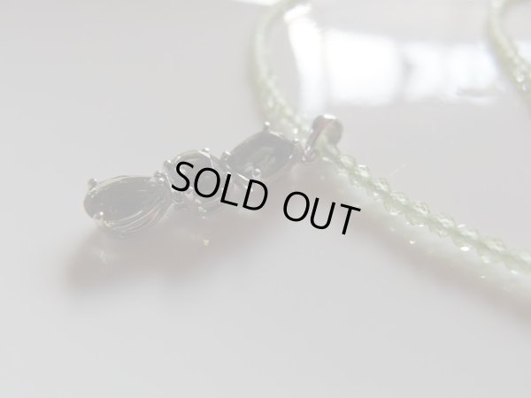 画像9: premium モルダバイト3ストーンとPremiumペリドットのネックレス