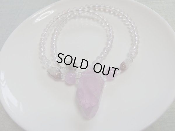 画像3: Premium クンツァイト＆美しいローズクォーツのスペシャルネックレス