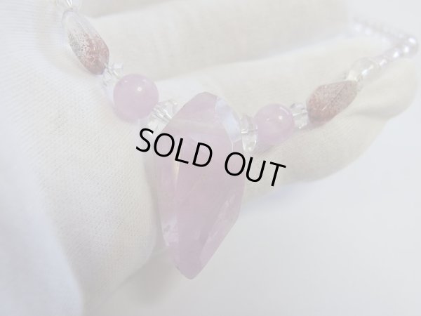 画像10: Premium クンツァイト＆美しいローズクォーツのスペシャルネックレス