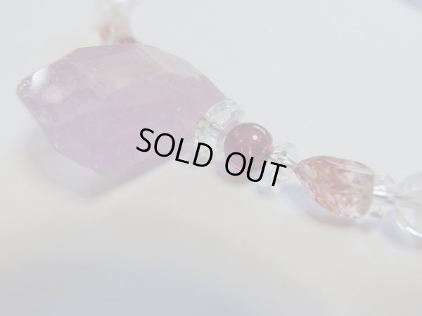 画像16: Premium  クンツァイト＆美しいローズクォーツのスペシャルネックレス