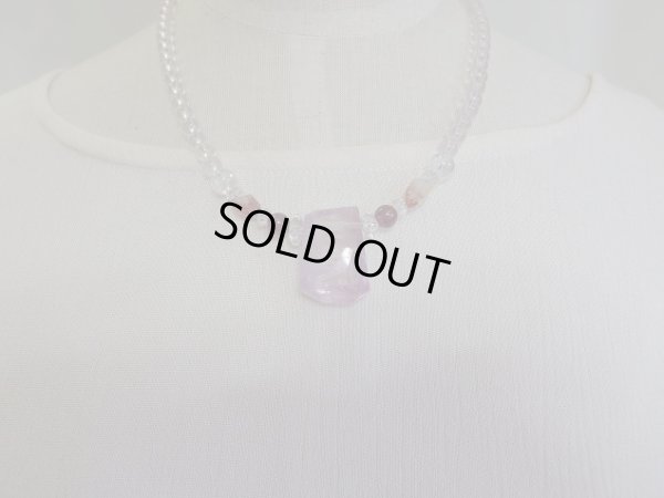 画像3: Premium  クンツァイト＆美しいローズクォーツのスペシャルネックレス