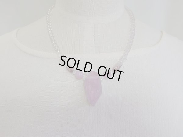 画像4: Premium クンツァイト＆美しいローズクォーツのスペシャルネックレス