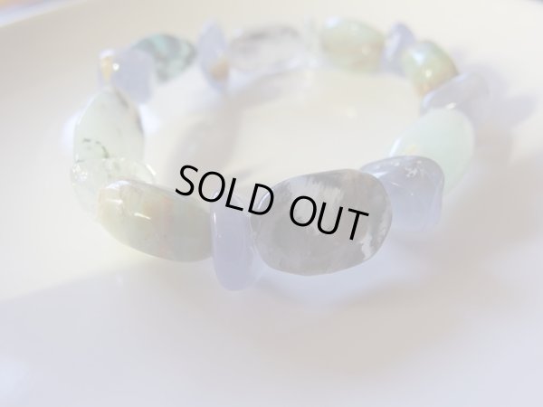 画像15: ブルーオパールとアクアマリンのブレスレット　セット