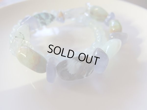 画像17: ブルーオパールとアクアマリンのブレスレット　セット