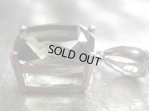 画像5: Premium   モルダバイト　ペンダントトップ   ポスト型スライド式アジャスター搭載シルバーネックレス付き