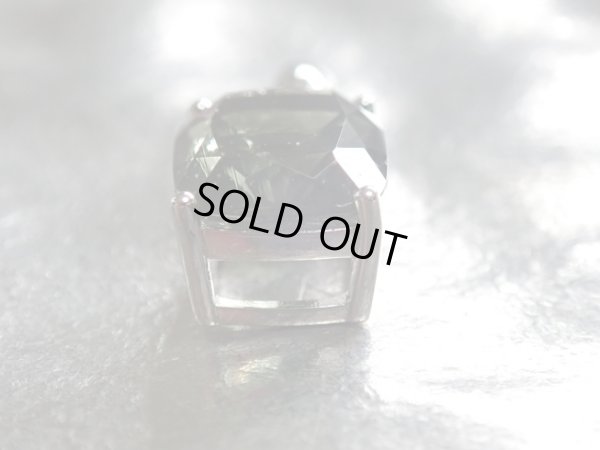 画像3: Premium   モルダバイト　ペンダントトップ   ポスト型スライド式アジャスター搭載シルバーネックレス付き