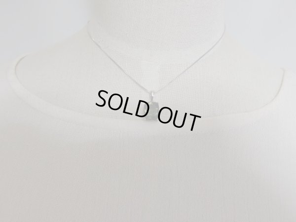 画像11: Premium   モルダバイト　ペンダントトップ   ポスト型スライド式アジャスター搭載シルバーネックレス付き